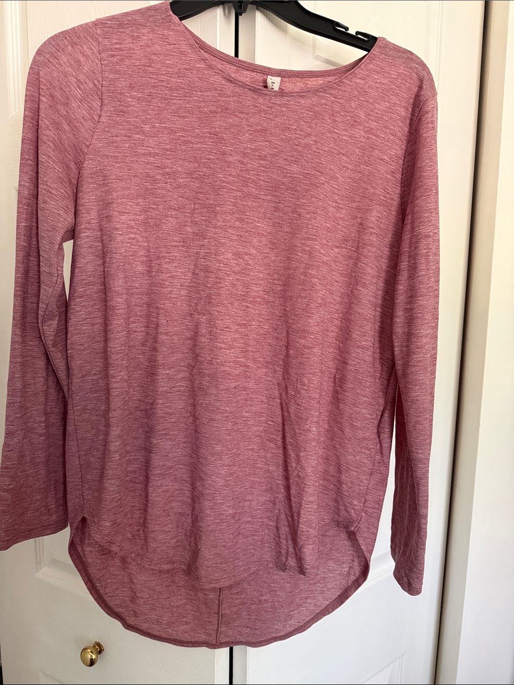 Under Armour Heathered Rose Long Sleeve Scoop Neck Tee